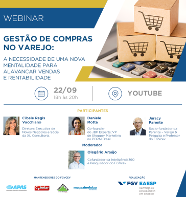 Webinar | Gestão de Compras no Varejo: a Necessidade de uma Nova Mentalidade para Alavancar Vendas e Rentabilidade.